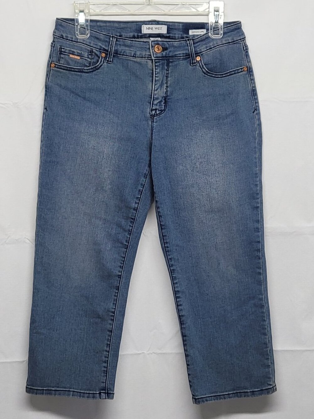 Nine West Womens Jeans Chrystie Capri Size 6 Stretch Denim Pants